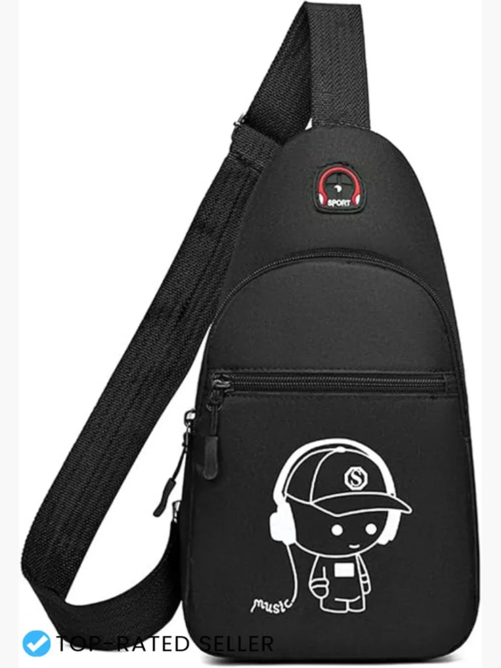 Crossbody Sling Bag for Men Travel Sports Running Hiking Shoulder Bag Small